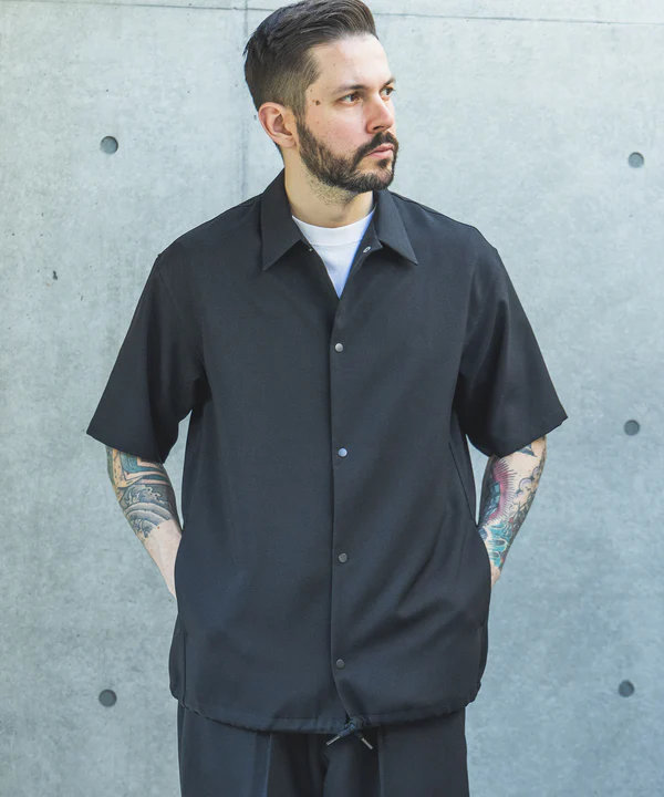 【POINT2倍】【MR.OLIVEミスターオリーブ】TROPICAL POPLIN / SHORT SLEEVE COACH SHIRT （M261120）（2色）