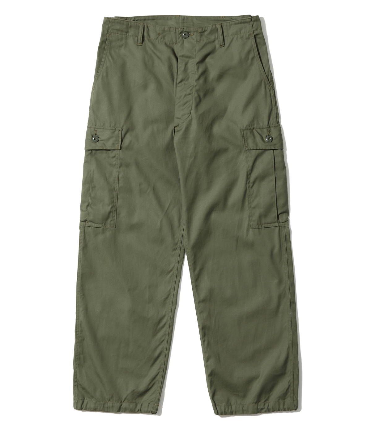 【POINT2倍】【BUZZ RICKSON'S /バズリクソンズ】 Lot No. BR42500 / TROUSERS, MEN'S, COTTON WIND RESISTANT POPLIN, OLIVE GREEN, ARMY SHADE 107 SHORT LENGTH (パンツ/ボトムス/MENS/VINTAGE/レプリカ)（BR42500）