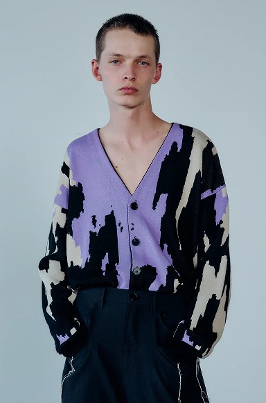 【スーパーSALE】【POINT2倍】【WIZZARDウィザード】<br>JACQUARD KNIT CARDIGAN<br>(カーディガン/アウター)
