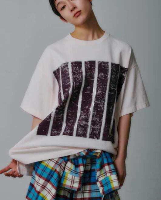 【25ss】【FACETASM  ファセッタズム】\u003cBR\u003e7BARS BIG TEE\u003cBR\u003e(トップス/プルオーバー/UNISEX)