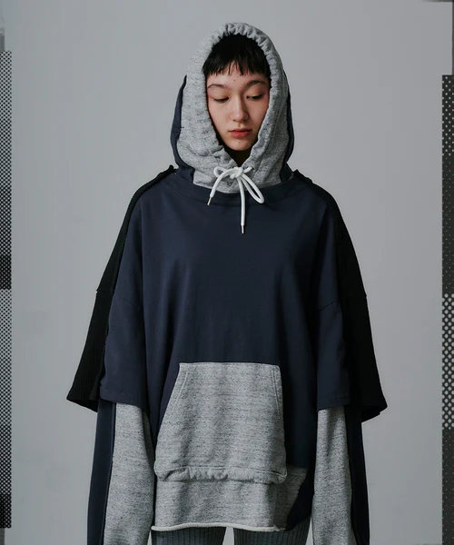 【FACETASM ファセッタズム】【25AW】LAYERED HOODIE（3色）\u003cBR\u003e (汗水、パーカー、フーディー、プルオーバー/トップス/共同研究/UNISEX/25SS)\u003cBR\u003e