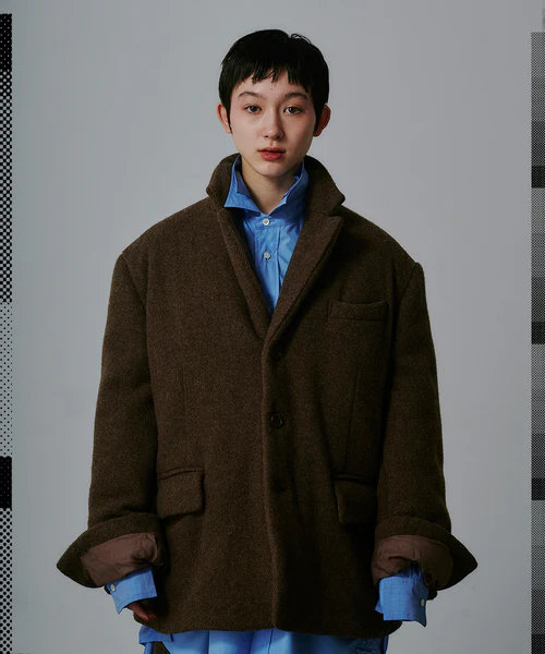 【POINT3倍】【FACETASM ファセッタズム】【25AW】BATTED WOOL JACKET（アウター、上衣）（2色）\u003cBR\u003e