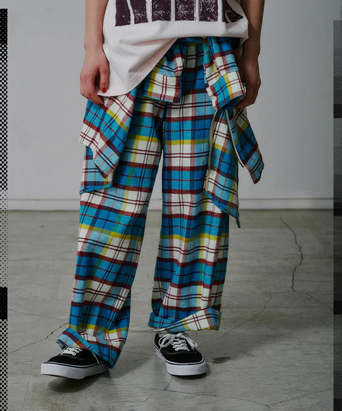 【POINT3倍】【FACETASM ファセッタズム】【25AW】CHECK PANTS（2色 読み合わせる柄）\u003cBR\u003e (プルオーバー/トップス/共同研究/UNISEX/25AW)\u003cBR\u003e