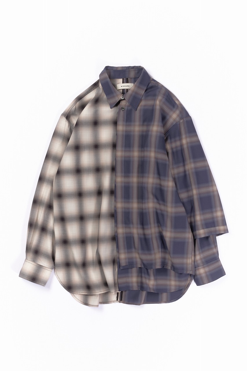 wizzard】25AW DOUBLE LAYERED SHIRT