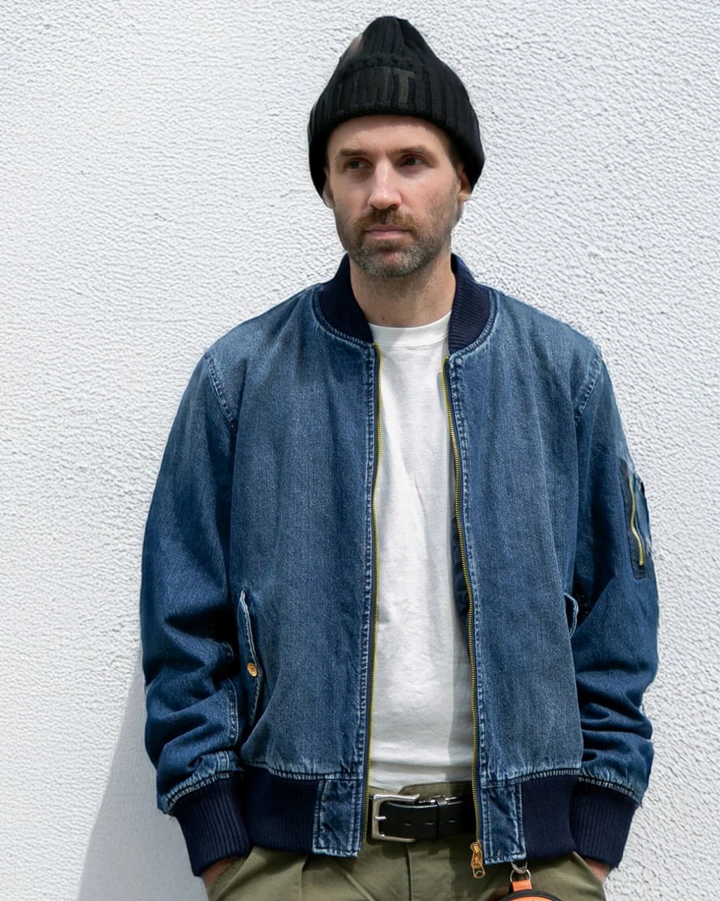 ●【TMTティーエムティー】MA-1 DENIM JACKET /TJKF2502 (デニム/MA1/25AW)