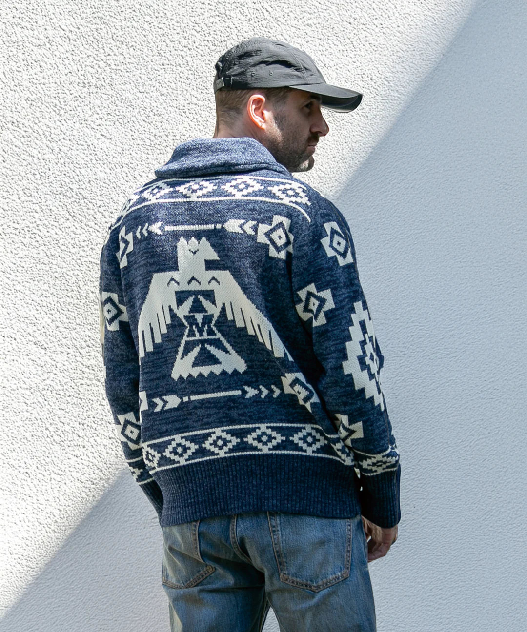 ●【TMTティーエムティー】EAGLE KNIT CARDIGAN (カウチン/デニム/MA1/25AW)