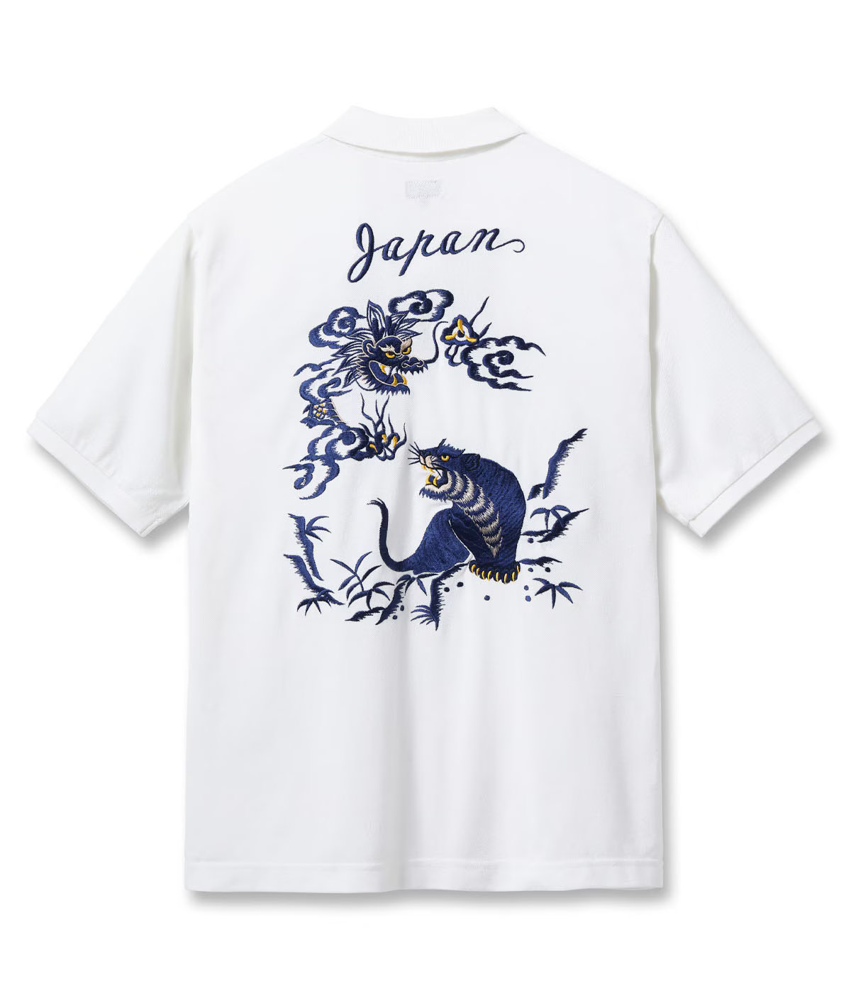 【POINT5倍】【TAILOR TOYO 仕立て屋オリエント】 TT79747 / SUKA POLO SHIRT EMBROIDERED “TIGER \u0026 DRAGON”