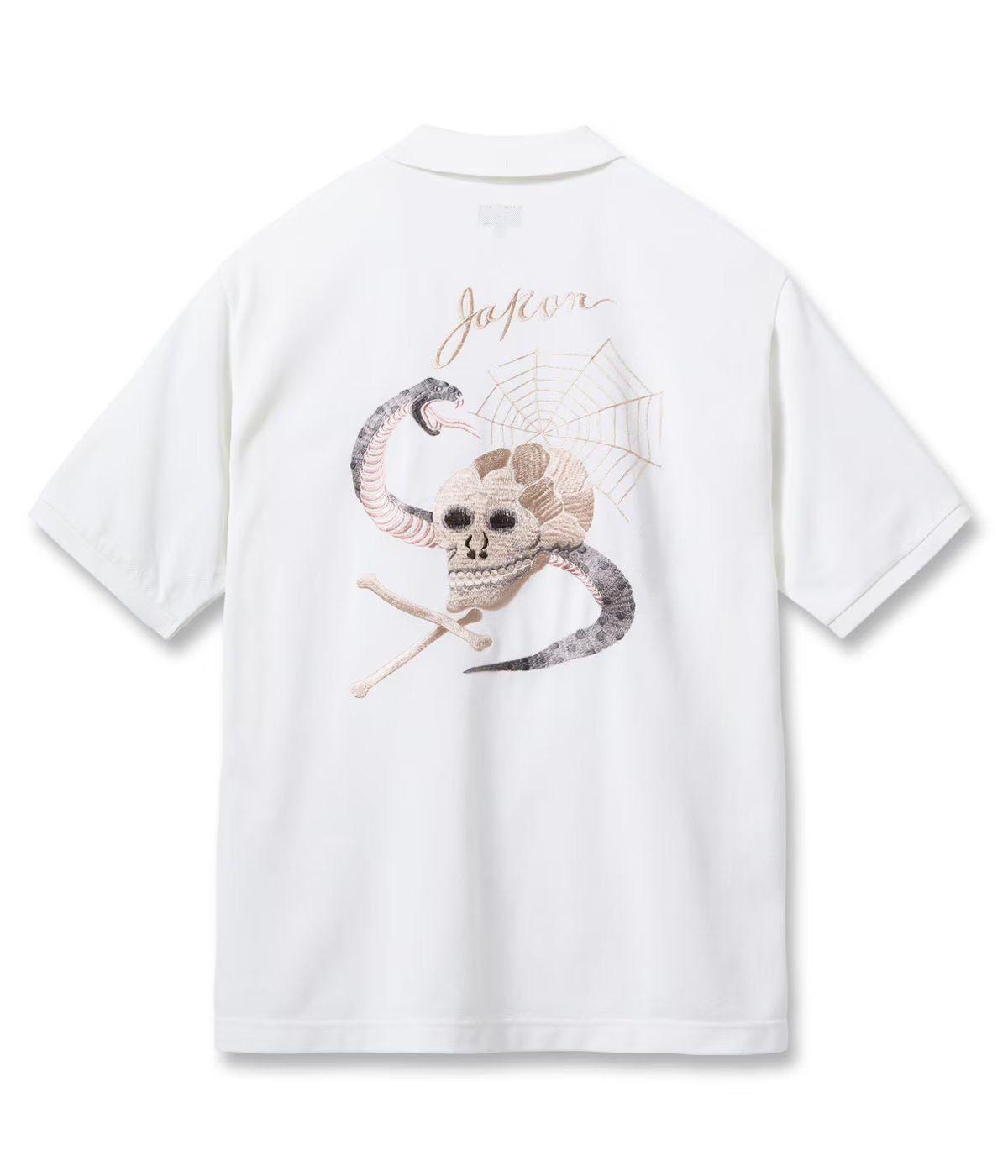 【POINT3倍】【TAILOR TOYO 仕立て屋オリエント】 TT79746 / SUKA POLO SHIRT EMBROIDERED “SKULL \u0026 SNAKE”