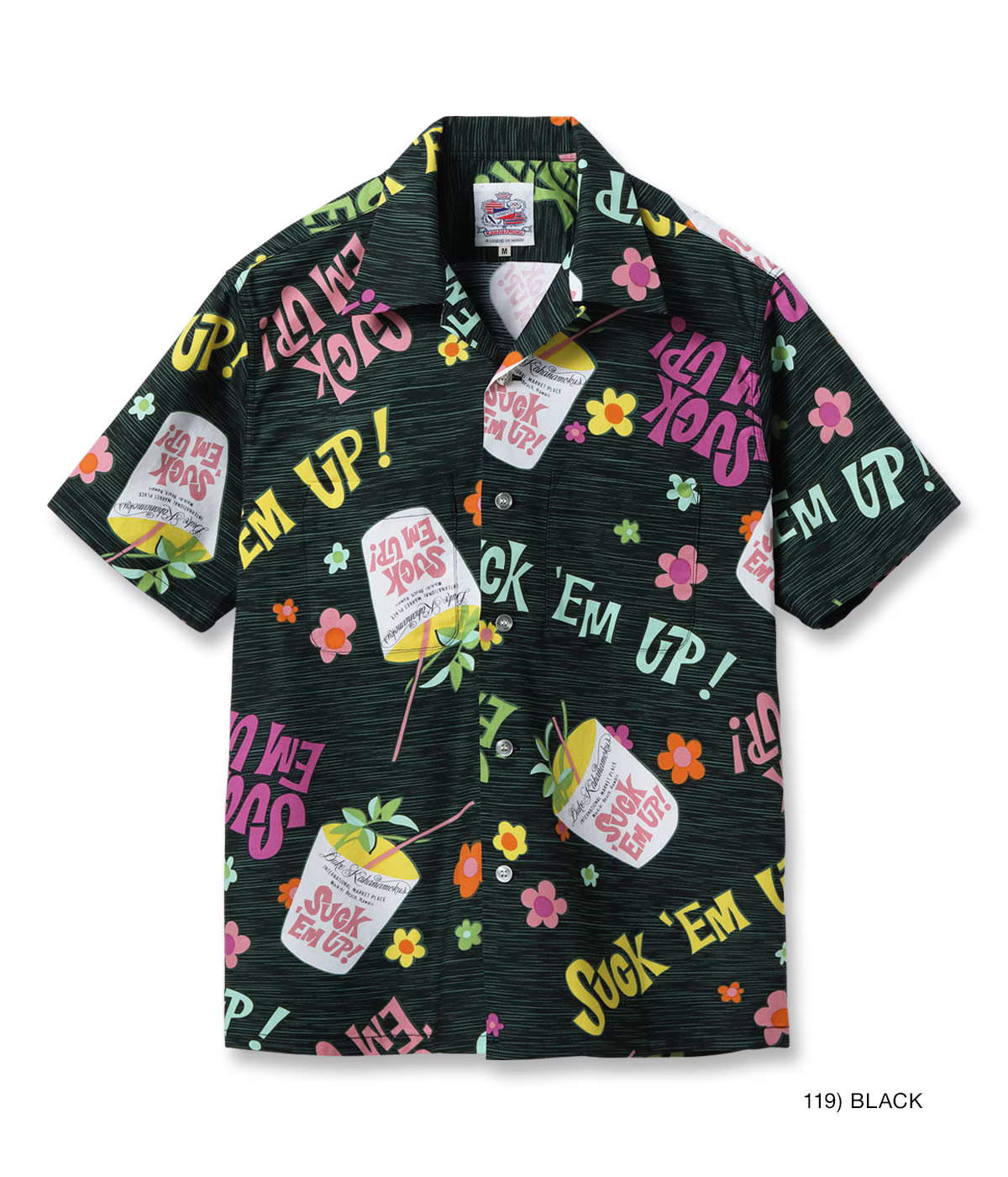 【POINT3倍】【 DUKE KAHANAMOKU】 DK39640 / DUKE KAHANAMOKU COTTON HAWAIIAN SHIRT “SUCK EM UP!”(SHIRTS/アロハシャツ//MENS/VINTAGE/レプリカ/ビンテージ/)|UNIT