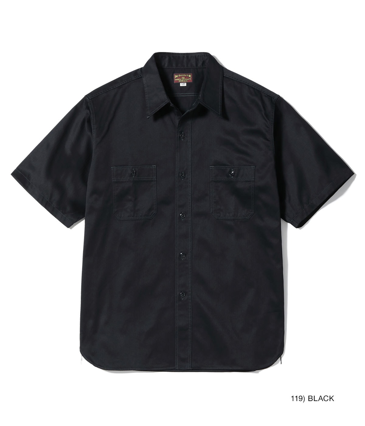 【POINT2倍】【BUZZ RICKSON’S/バズリクソンズ】Lot No. BR39530 / HERRINGBONE WORK SHIRT (SHORT SLEEVE)