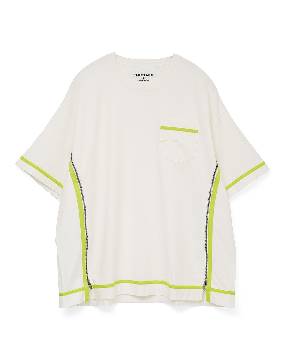 【百貨店SALE】【FACETASM  ファセッタズム】\u003cBR\u003eMYK-TEE-01 CURVY SLIT BIG TEE（3色）\u003cBR\u003e(トップス/プルオーバー/UNISEX/26SS)