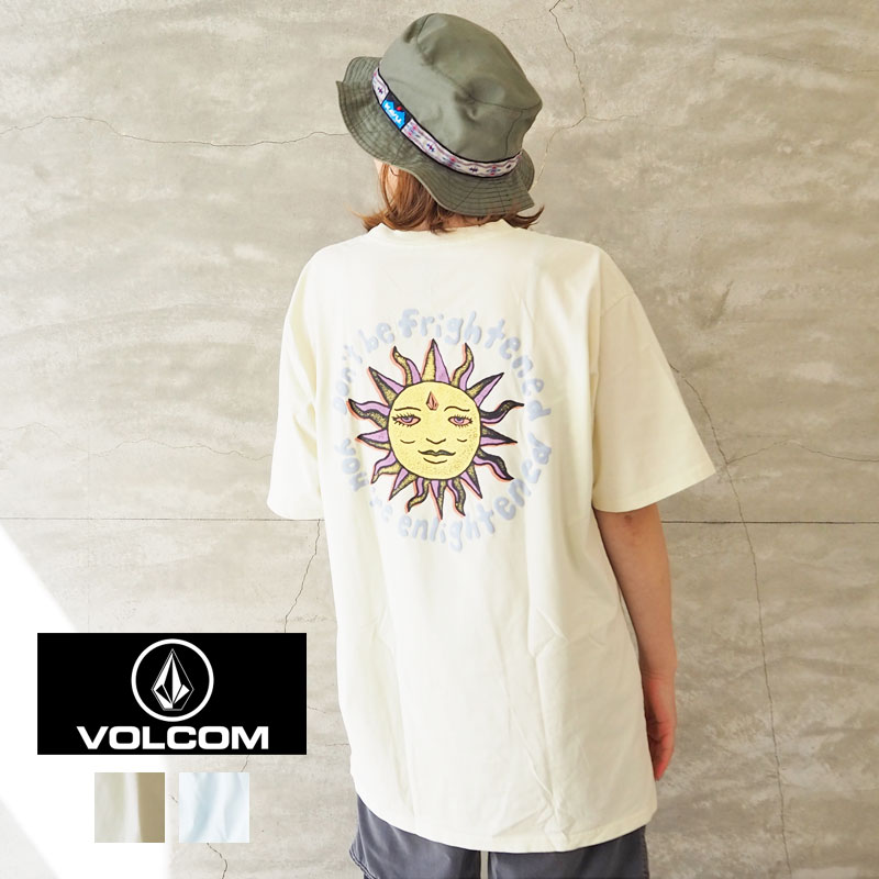 Volcom ボルコム Tワイシャツ ぐずぐず 大きめ Ozzy Wrong S S Tee 半袖 青 白いこと 青 ホワイト 摺る ロゴ 御天道様 サーフ アメカジ 今めかしい アウトドア アウトドア姉様 ユニセックス レディース メンズ メールコンビニエンス可 太陽をサブジェクトにした