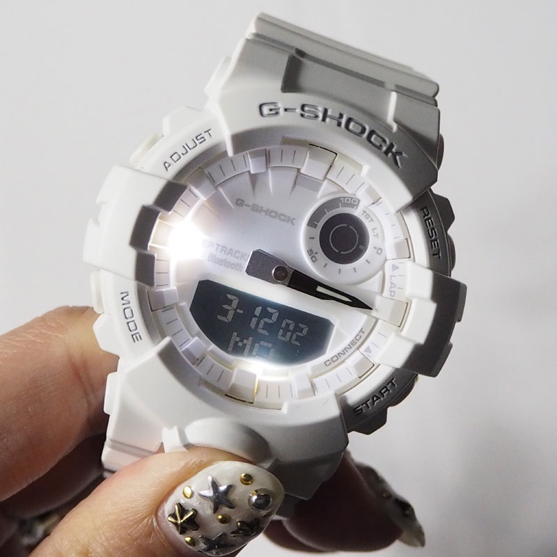 海外輸入 Casio カシオ G Shock ジーショック Gba 800 Series スポーツライン G Squad ジー スクワッド 腕時計 Gba 800 7ajf レディース スマートフォンリンク 歩数計 ストップウォッチ ランニング トレーニング デュアルタイム ワントーン United Parks 高級感