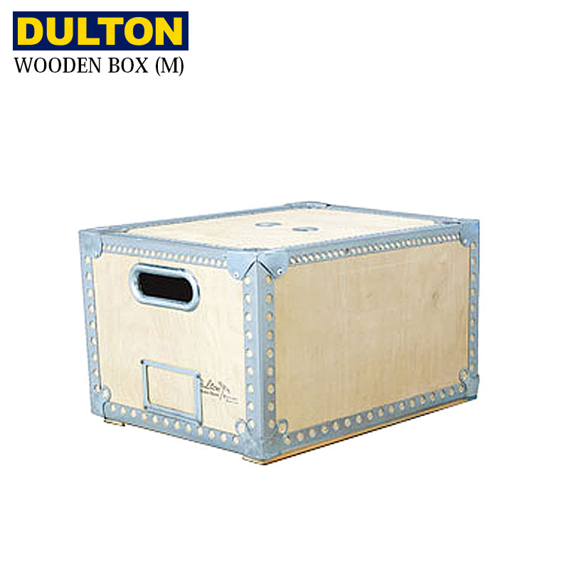 Dulton ダルトン 格納バッターボックス Wooden Box M大きさ 100 226m H10l 収納 ボックス 甲殻 収納箱 ウッデンボックス M 樹製 洒落た 木 家具 アメリカン アメリカン雑貨 鋼材 ドレッサー スチール躯体 フタ キャップ附 ロゴタイプ アンティーク 酉海際 レトロ Cannes