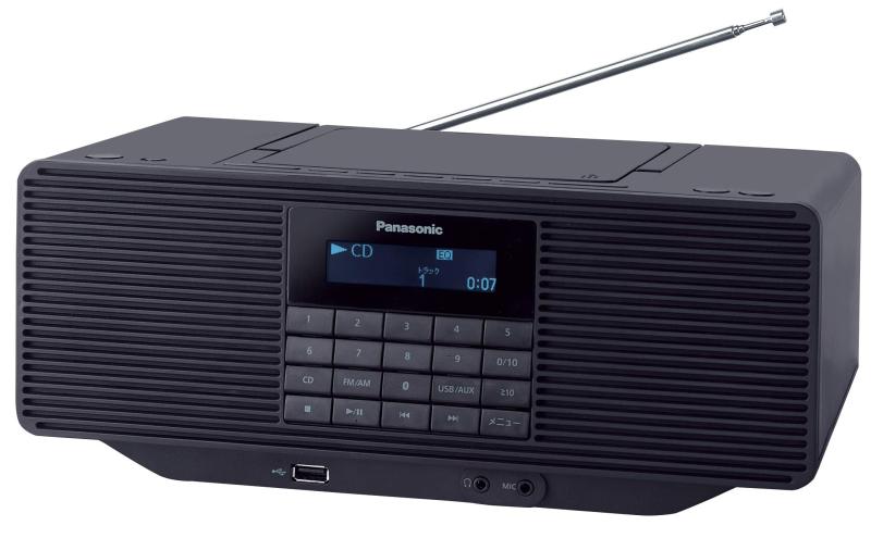 パナソニック ポータブルステレオCDシステム AUX ブラック RX-D70BT-K