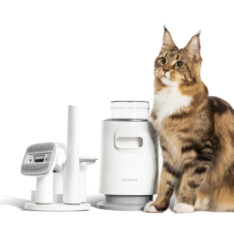 【猫・小型犬対応】Neakasa P0lite ペットグルーミング掃除機 ペット用ブラシセット 4in1 多機能ペット掃除機 強力吸引10000Pa 抜け毛取りクリーナー 静音42dB 1L大容量ダストボックス 収納スタン｜ユナイテッドショップ