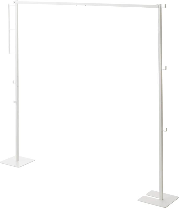 山崎実業(Yamazaki) 折り畳み 室内物干し ホワイト 使用時:約W175×D25×H160cm タワー tower 洗濯物干し コンパクトに収納できる 組み立て簡単 6619|ユナイテッドショップ