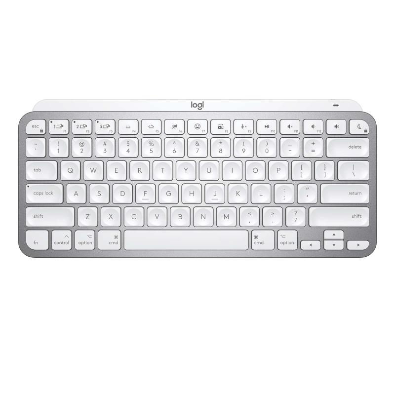 Logicool MX KEYS mini for mac KX700MPG ミニマリスト 無線電話 イルミネイテッド 鍵盤 US割りつける ペイルグレー 申し受ける式 小型 薄型 bluetooth Logi Bolt Unifying非相応う USB-C-