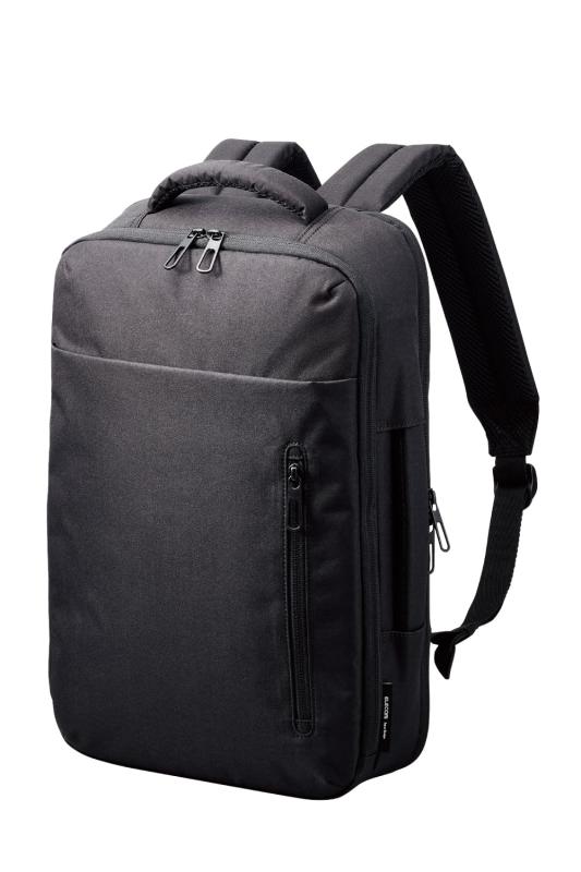 エレコム バックパック 軽量タイプ 15.6inch 17L 撥水加工 高耐久ファスナー採用 ブラック BM-BPLTBK|ユナイテッドショップ