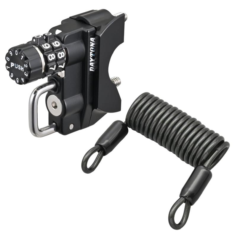 デイトナ(Daytona) バイク用 ヘルメットロック ワイヤーロック付属 ヘルメットホルダー