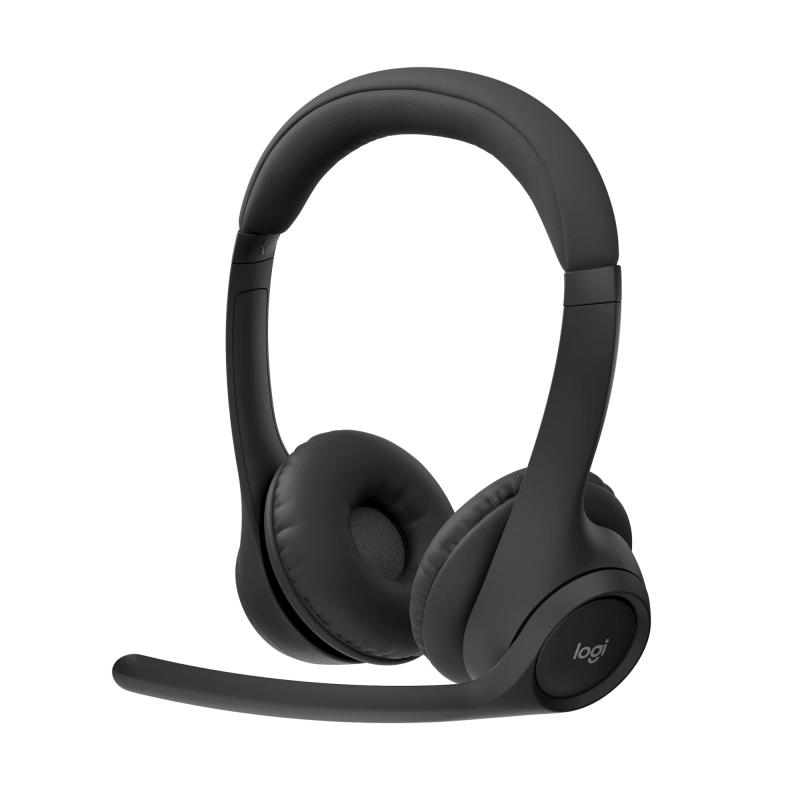 ロジクール 無線電話頭顱書き割り ZONE 300 Zone300MBK Bluetooth 軽さ 122g マルチポイント繋ぎ合わせる相応う 2台一斉に繋ぎ合わせる デュアルビームフォーミングマイク積み上げる ノイズキャンセリング マイクロホン付き添い人 USB TYPE-C