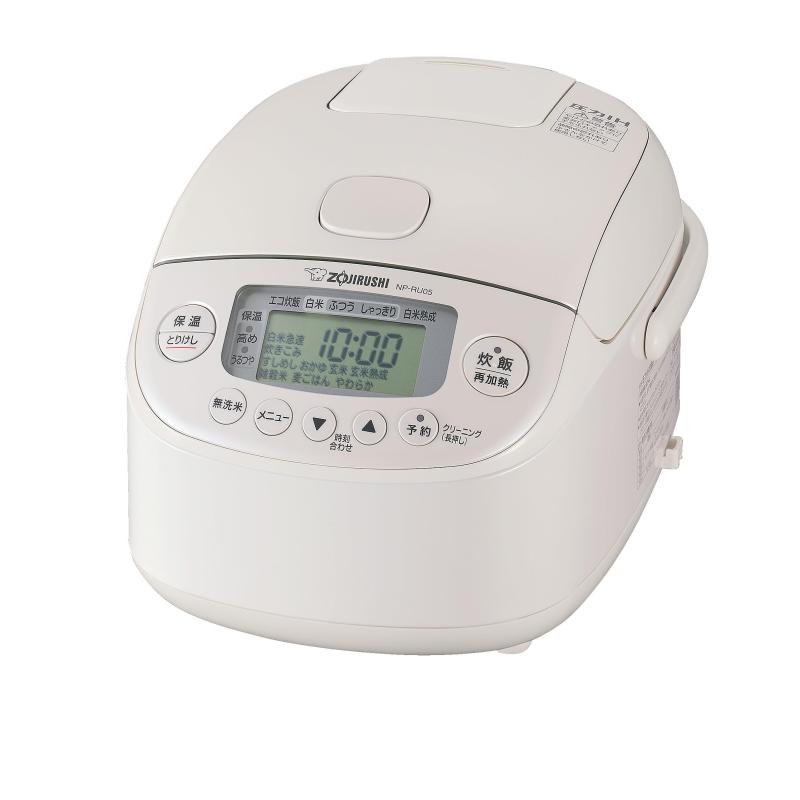 象印マホービン 炊飯器 3合 ホワイト NP-RU05-WA