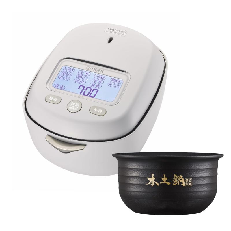 【タイガー魔法瓶 堅苦しさSHOP】タイガー魔法瓶(TIGER) 炊飯器 3.5合 土鍋剪断応力IH式 最上役ひな形 日本製 土鍋ご泡火炊き 周囲の状況思ん量り包み 黒いこと JRX-S060W