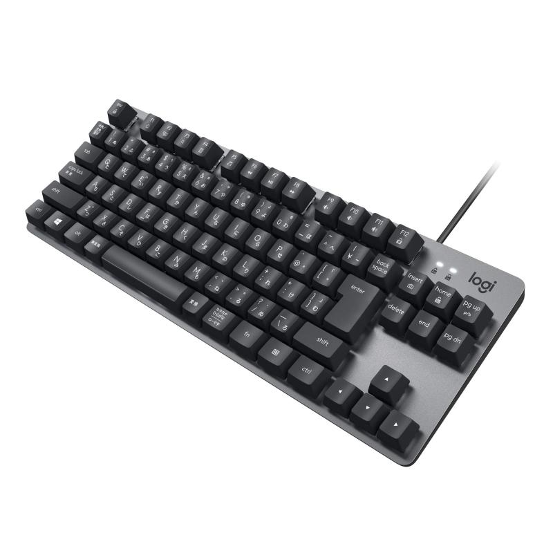 ロジクール K835GPR 有線 メカニカルキーボード 赤軸 リニア テンキーレス コンパクト メカニカル キーボード 有線キーボード グラファイト windows surface K835 ｜ユナイテッドショップ