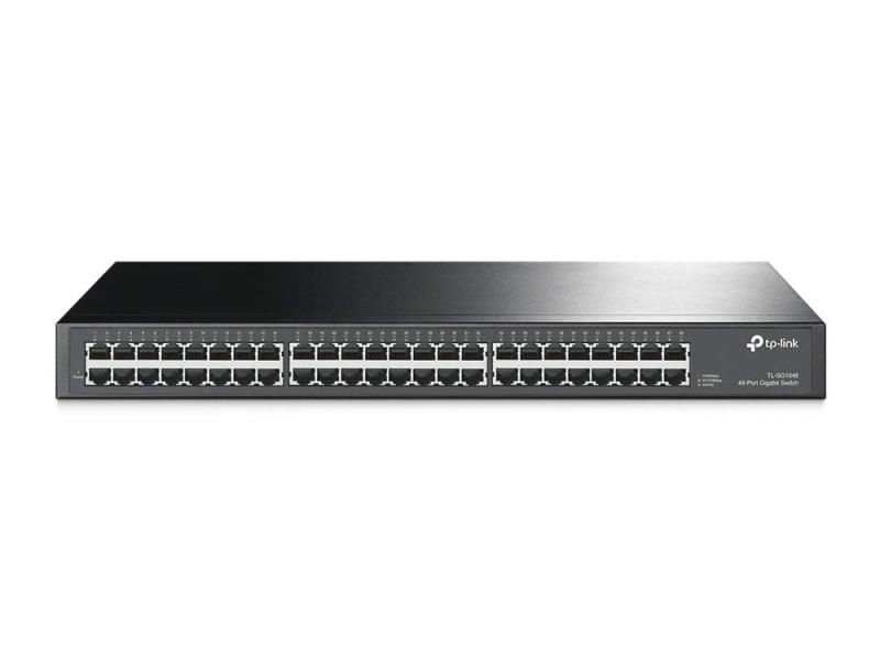 TP-Link スイッチングこしき Giga相応う 10/100/1000Mbps 48界面 金属元素筐体  TL-SG1048