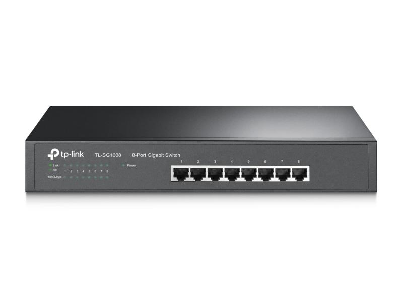 TP-Link Giga対応10/100/1000Mbps ラックマウント 8ポートスイッチングハブ金属筺体 TL-SG1008
