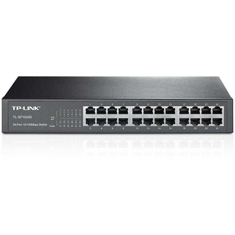 TP-Link 仕合わせマウント スイッチングこしき 10/100Mbps 金属元素筺体 24界面  TL-空想科学小説1024D