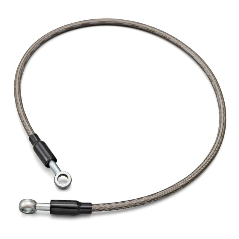 デイトナ(Daytona) ブレーキホース クラッチホース バイク ステンレスメッシュ バンジョーアダプター付き ニチリン ハイスペックライン 90°ひねり 750mm 60593