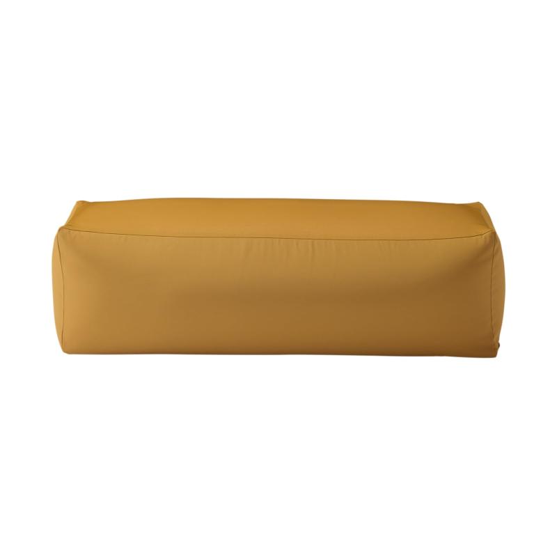 MUJI 無印良品 体にフィットするソファ長方形用カバー マスタード 幅120×奥行38×高さ38cm ポリエステル平織 83435684 4,250円