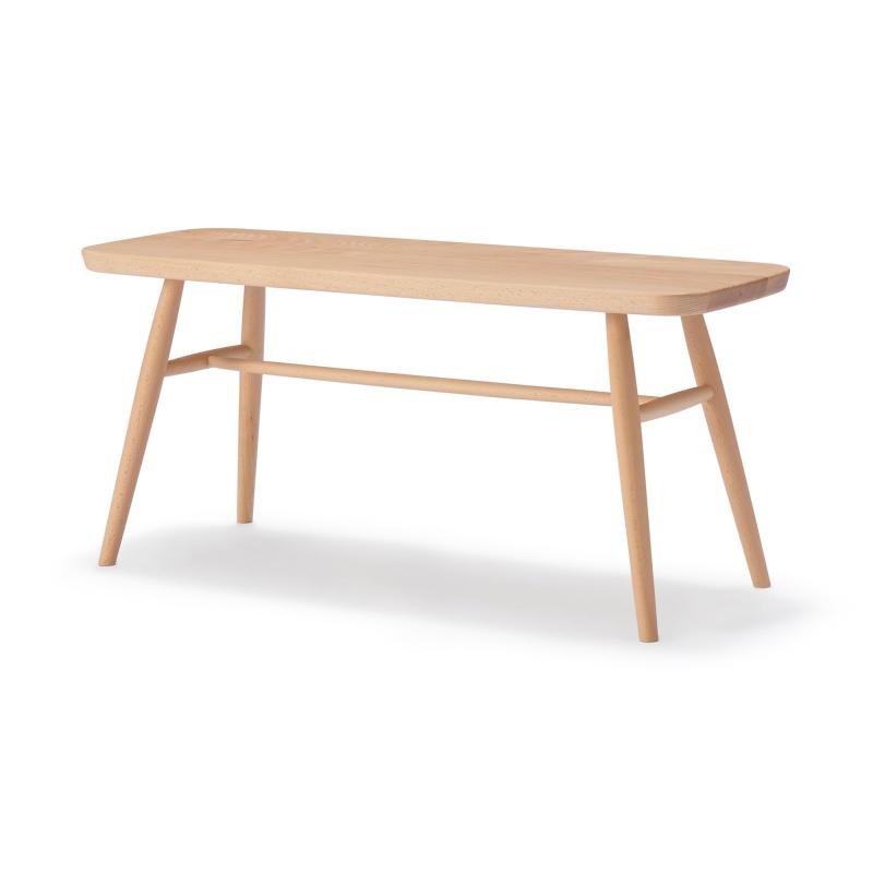 無印良品 ブナ材ベンチ 幅100×奥行34×高さ44cm 丸脚 12892403