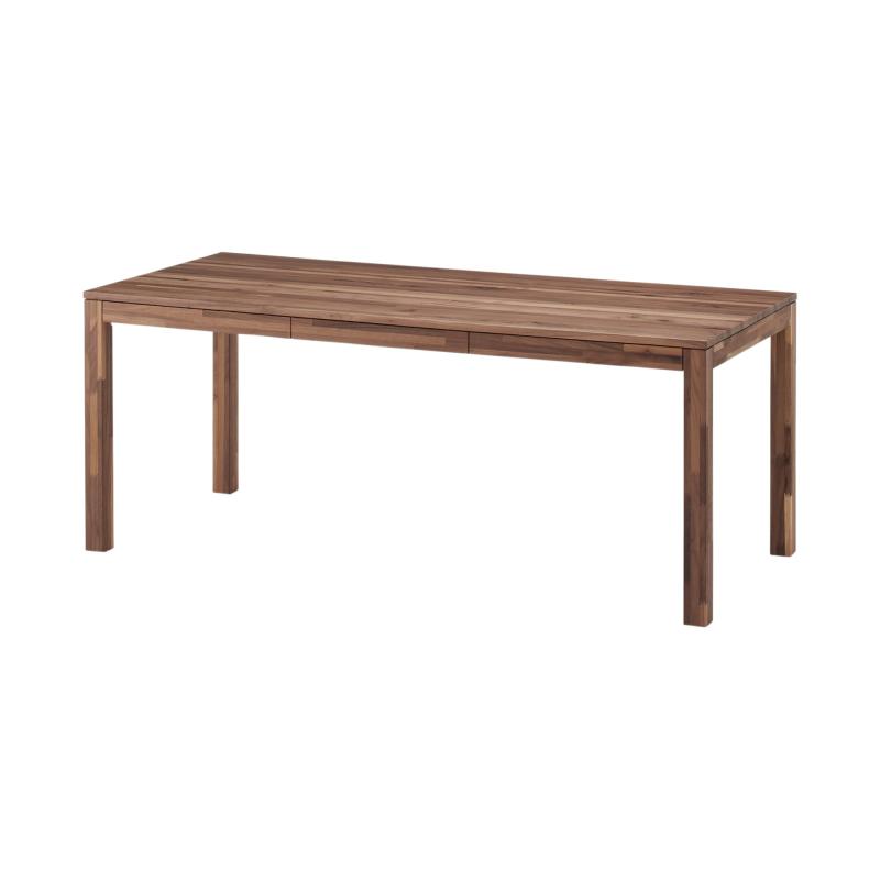 無印良品 木製テーブル ウォールナット材 幅180×奥行80×高さ72cm 引出付 節あり 12922971