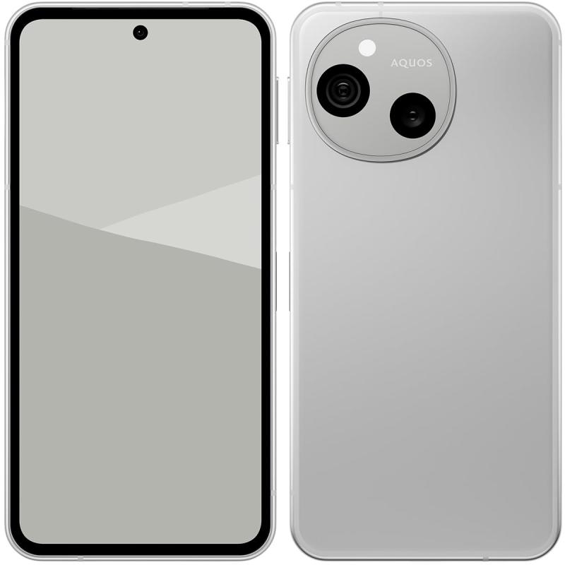 小ざかしい SHARP AQUOS sense10 6.1in SIMフリースマートフォン 点火装置しろがね色 SH-M33B-S /Snapdragon 7s Gen 3/ランダムアクセス記憶装置 8GB/ロム 256GB
