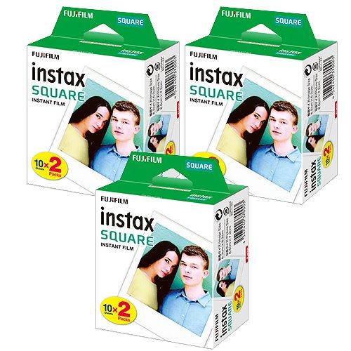 【3個セット/60枚分】フジフイルム インスタントカラーフィルム instax SQUARE WW2 (16576520) FUJIFILM|ユナイテッドショップ