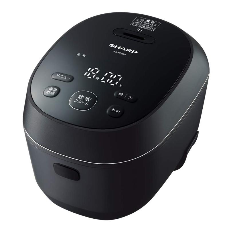 せつ然たる 炊飯器 3合 IH式 一人暮らし PLAINLY 匠の火加減 黒いこと KS-HF05B-B