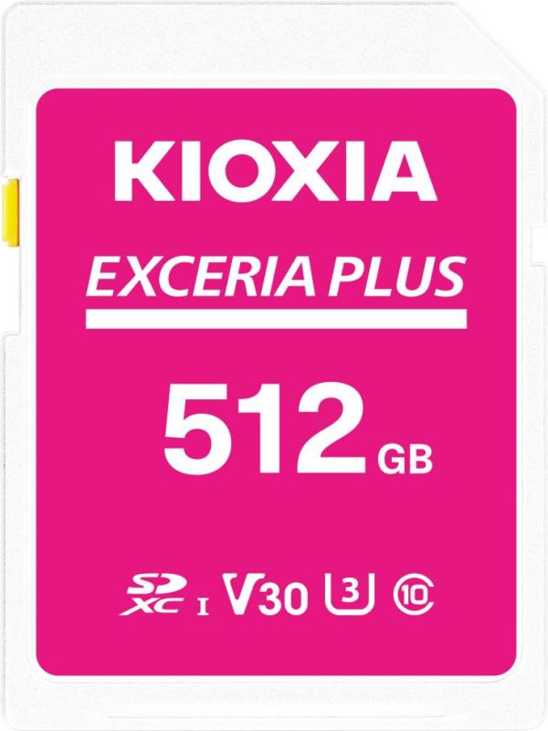 KIOXIA(キオクシア)【日本製】SDカード 512GB EXCERIA PLUS UHS-I U3 V30 Class10 SDXC 最大読出速度100MB/s 最大書込85MB/s 4K対応 KLNPAE512G｜ユナイテッドショップ