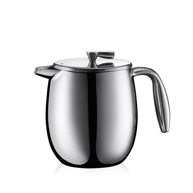 BODUM ボダム コーヒーメーカー コーヒープレス BODUM COLUMBIA ボダムコロンビア フレンチプレス コーヒーメーカー ダブルウォール 500ml シルバー ステンレスフィルター ステンレス 二重構造 保｜ユナイテッドショップ