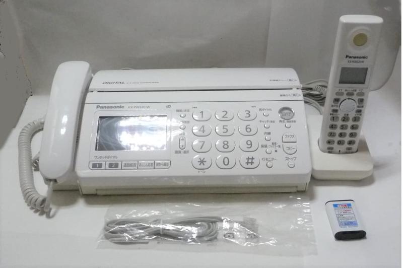 パナソニック おたっくす デジタルコードレスFAX 子機1台付き ホワイト KX-PW320DL-W|ユナイテッドショップ