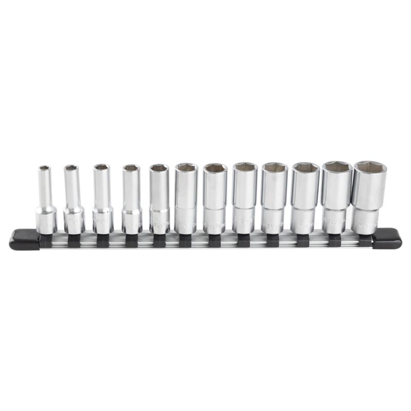 トネ(TONE) ディープソケットセット(6角・ホルダー付) HSBL312 差込角9.5mm(3/8") インチ 内容12点|ユナイテッドショップ