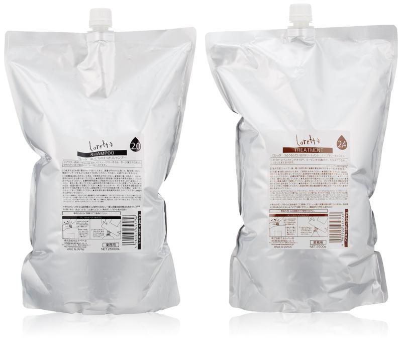 モルトベーネ ロレッタ まいにちのすっきりシャンプー 2500ml + うるうるしたい日のトリートメント 2500g 業務用セット|ユナイテッドショップ