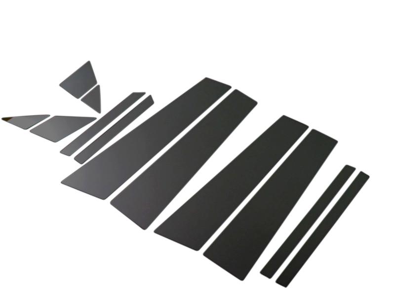 アルト HA25S HA25V 超鏡面ステンレスブラックメッキピラーパネル バイザー無用 12PC 【 PIL-BLA-088 】 HA25 HA A25 25 21613｜ユナイテッドショップ