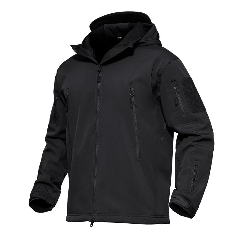 [MAGCOMSEN] アウトドアジャケット メンズ 登山服 秋用 大きいサイズ タクティカルジャケット 多機能 サバゲー 服 防風 ブラック XL｜ユナイテッドショップ
