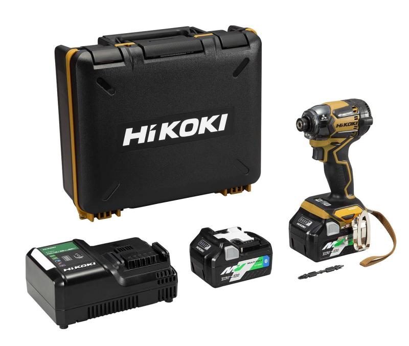 HiKOKI(ハイコーキ) 36V インパクトドライバ 台数生産色 グランドキャメル Bluetooth搭載蓄電池2個・充電器・ケース・カラープレート付き WH36DC(2XPS)(GC)［在庫僅少品］｜ユナイテッドショップ