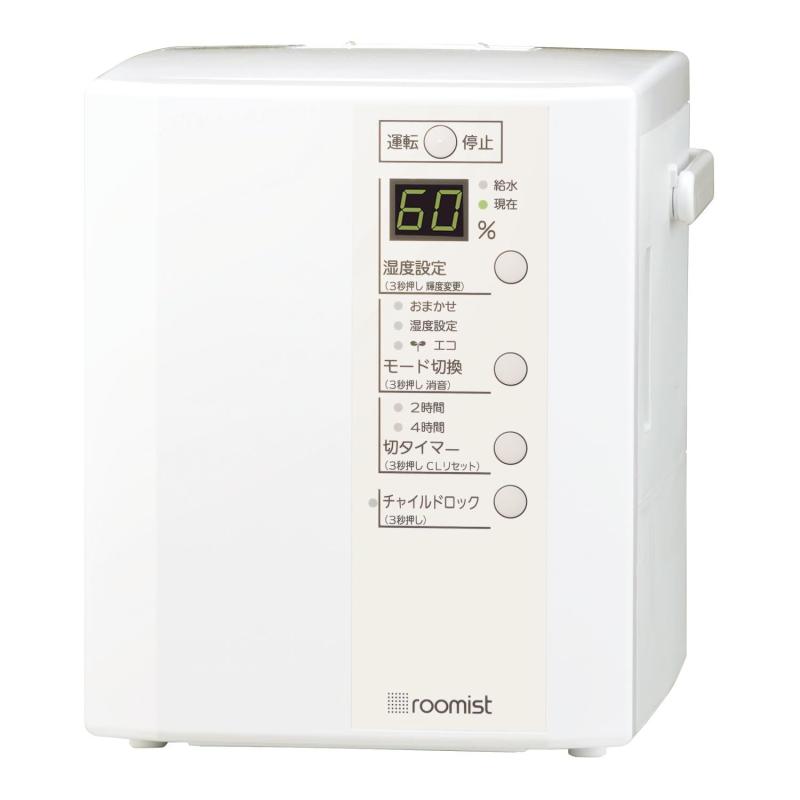 三菱重工 加湿器 スチームファン 蒸発式 roomist (木造和室6畳まで/プレハブ洋室10畳まで) ピュアホワイト SHE35XD-W｜ユナイテッドショップ