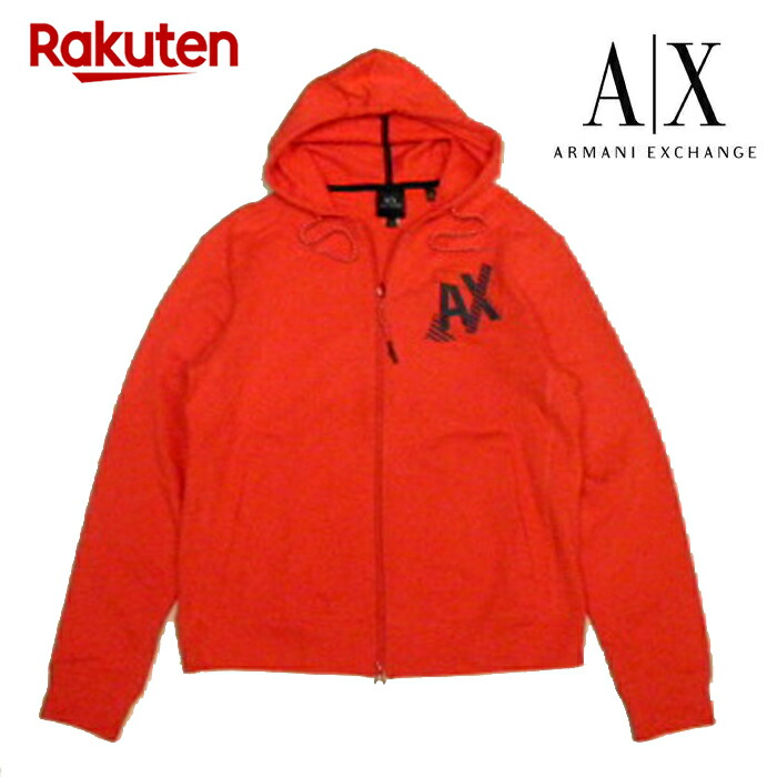 在庫一掃 Armani Excange スウェットパーカーアルマーニエクスチェンジ フード ジャケット Axロゴ 裏タオル地 キャッシュレス メンズ Xs S M Lサイズ レッド 人気が高い Timesofbahrain Com