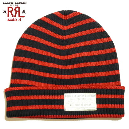 楽天市場】RRL (double RL) NAVAL Knit Cap ダブルアールエル コットン