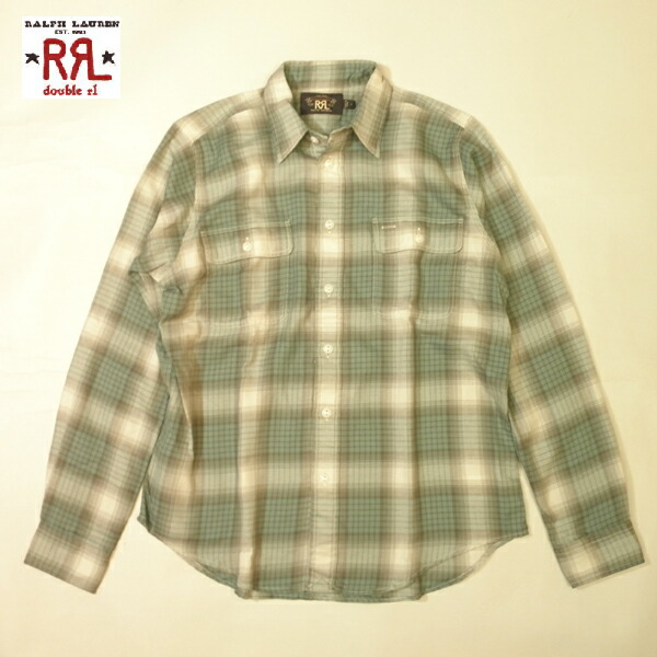 【ラスト1点】 RRL レディース チェックシャツ ワークシャツ ダブルアールエル ラルフローレン 長袖 フラップポケット Lady'sサイズ3[Sサイズ相当] 4[Mサイズ相当] メンズ兼用 ロングスリーブ 【送料無料】【送料込み】